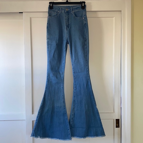 SHEIN Denim - SHEIN high waist flare jeans